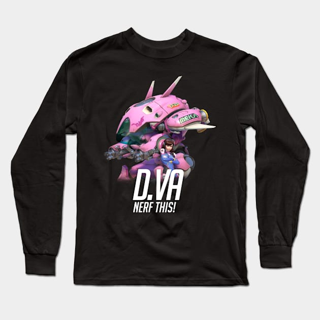 D.Va - Nerf This! Long Sleeve T-Shirt by galacticshirts